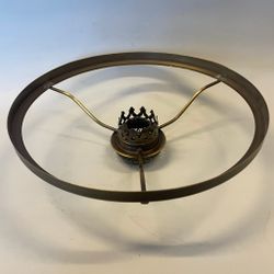 Skärmring med galleri till fotogenlampa patinerad (Ø 32 mm - 235 mm) - Passar 10''' innerdel