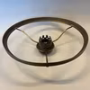 Skärmring med galleri till fotogenlampa patinerad (Ø 32 mm - 235 mm) - Passar 10''' innerdel