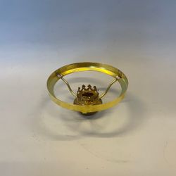 Skärmring med galleri till fotogenlampa mässing (Ø 24 mm - 125 mm) - Passar 6''' innerdel