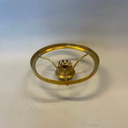 Skärmring med galleri till fotogenlampa mässing (Ø 24 mm - 155 mm) - Passar 6''' innerdel