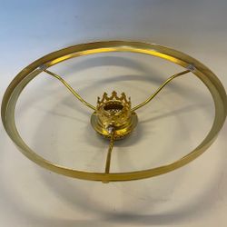 Skärmring med galleri till fotogenlampa mässing (Ø 32 mm - 235 mm) - Passar 10''' innerdel