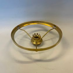 Skärmring med galleri till fotogenlampa mässing (Ø 24 mm - 190 mm) - Passar 6''' innerdel