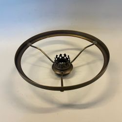 Skärmring med galleri till fotogenlampa patinerad (Ø 24 mm - 190 mm) - Passar 6''' innerdel