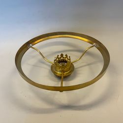 Skärmring med galleri till fotogenlampa mässing (Ø 27 mm - 190 mm) - Passar 8''' innerdel