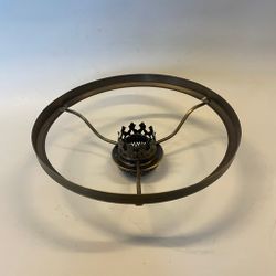 Skärmring med galleri till fotogenlampa patinerad (Ø 27 mm - 190 mm) - Passar 8''' innerdel