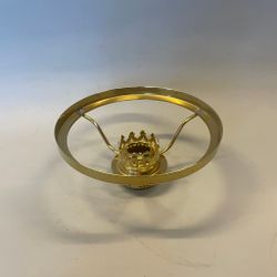 Skärmring med galleri till fotogenlampa mässing (Ø 32 mm - 155 mm) - Passar 10''' innerdel