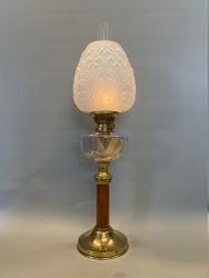 Piedestalfotogenlampa på träfot 14'''