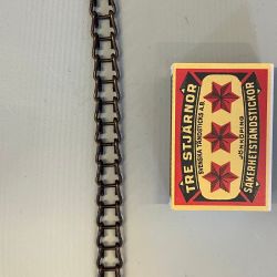 Stegkätting/Rullkedja till fotogenlampa - patinerad (för bl.a. hisslod)