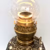 Silverfärgad urnfotogenlampa 20'''