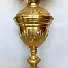Stor mässingsfotogenlampa med skärm 14'''