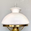 Stor mässingsfotogenlampa med skärm 14'''