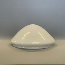 285 mm (290) - Strindbergsskärm/ampelglas opalvit toppig (ny)