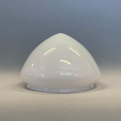 198 mm (200) - Strindbergsskärm/ampelglas opalvit toppig (ny)