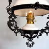Antik svart klassisk takfotogenlampa 14'''