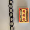 Oval järnkedja (svart) 15x23 mm
