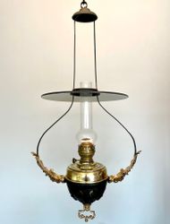 Takfotogenlampa i svart/guld och mässing 20'''