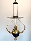 Takfotogenlampa i svart/guld och mässing 20'''