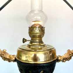Takfotogenlampa i svart/guld och mässing 20'''