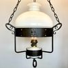 Riktigt stor takfotogenlampa i svart hamrat järn 20'''