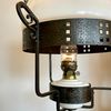 Riktigt stor takfotogenlampa i svart hamrat järn 20'''