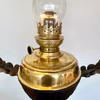 Takfotogenlampa i svart/guld och mässing 15'''