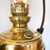 Takfotogenlampa i svart/guld och mässing 15'''