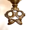 Stor antik takfotogenlampa i majolika 20'''