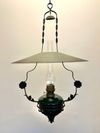 Takfotogenlampa i svart och mörkgrönt glas 15'''