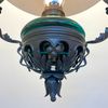 Takfotogenlampa i svart och mörkgrönt glas 15'''