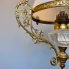 Antik ovanlig takfotogenlampa med rochesterskärm 14'''