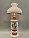 Bordsfotogenlampa i vasmodell med förnicklade detaljer 14'''
