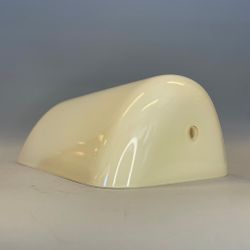Extraglas vanilj 23 cm till bankirlampa (ny)