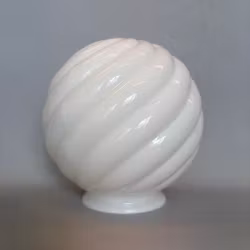 80 mm krage - Klotkupa virvel opalvit 15 cm