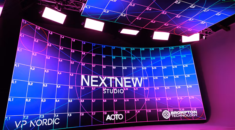 VP Nordic Delivers Virtual Production LED Stage to Nextnew Studio