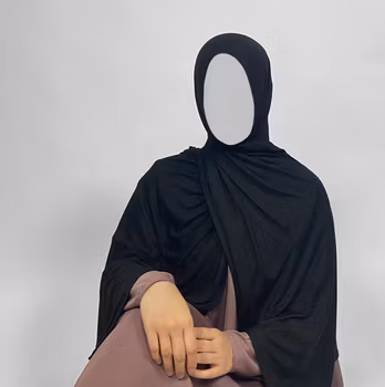 –TÄCKA– | Svart Premiumhijab i Jersey