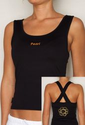 KYOTO Black top with integrated bra