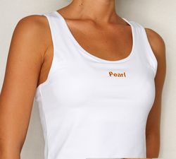 HAMPTON white top with integrated bra
