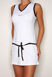 White dress with detachable string – junior size