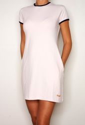 Light pink dress with pockets and tights – junior size