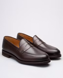 Berwick 1707 Penny 9628 Vibram-Dark Brown Calf | Lester Skor