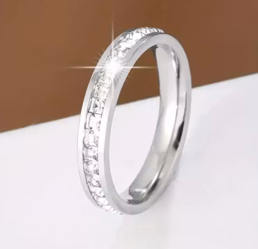 Band ring av titan