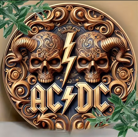Skylt AC/DC