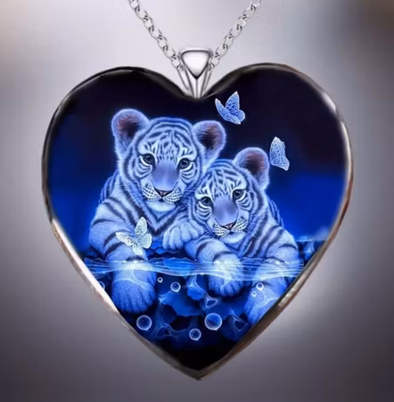 Halsband tigerungar