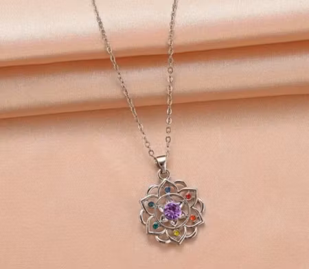 Halsband sju chakran.