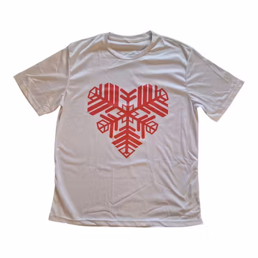 T-shirt Östersunds hjärtat röd