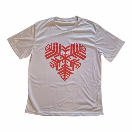 T-shirt Östersunds hjärtat röd