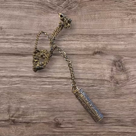 Halsband stål med behållare för parfym