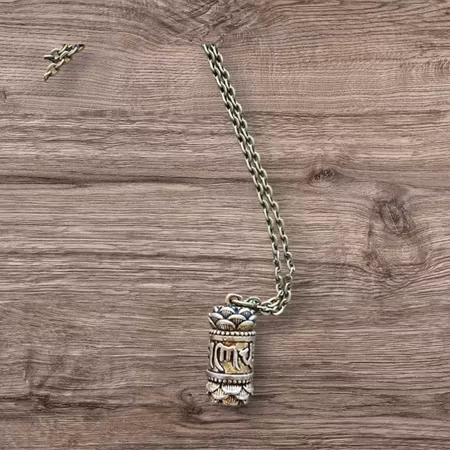 Halsband stål med behållare för parfym