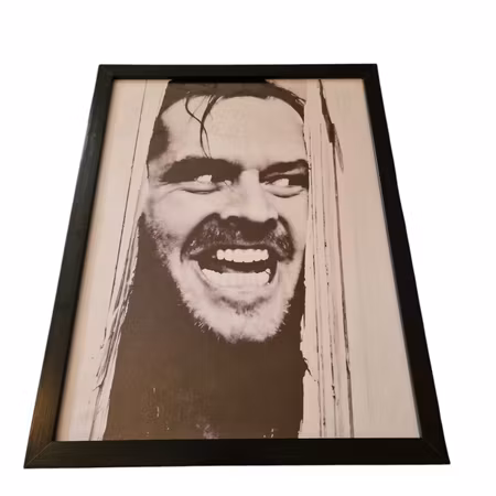 Tavla The shining. Inramad.
