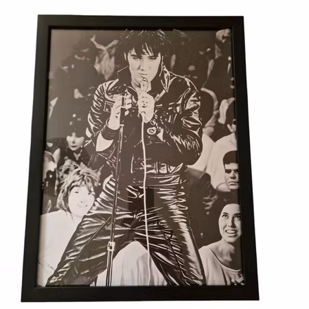 Tavla Elvis inramad
